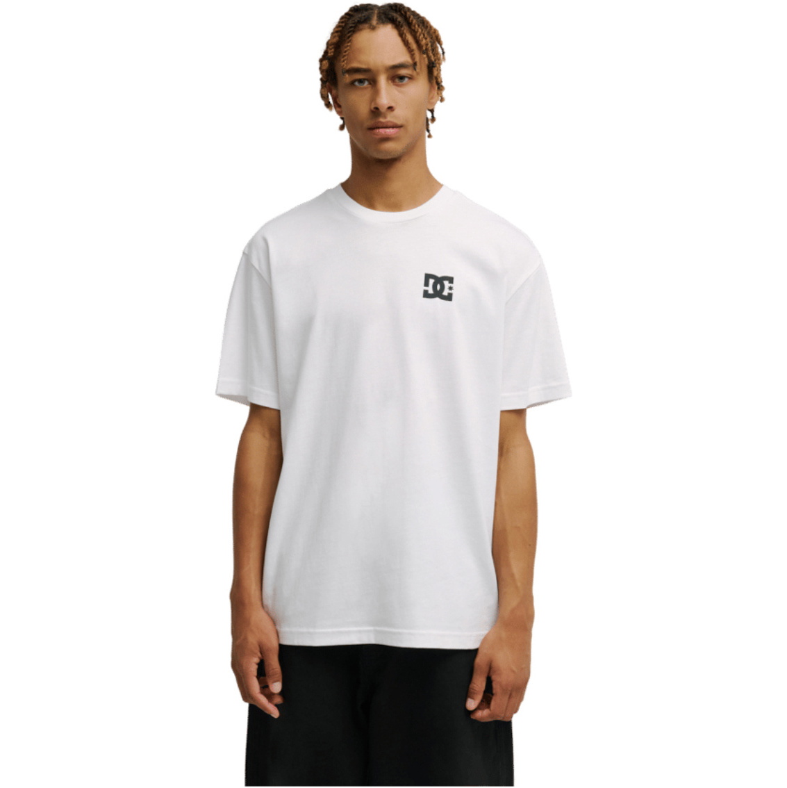 2026 DC Shoes Mens Pushing Forward T-Shirt EDYZT04500 - White